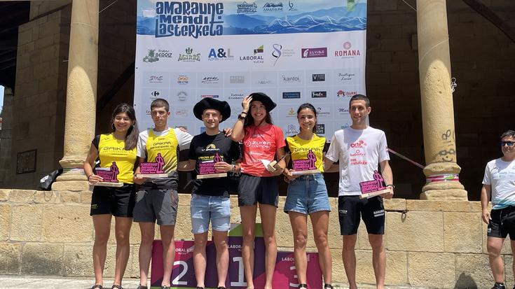 Irazu Aranburu eta Leire Uribe nagusi Amaraune mendi lasterketan