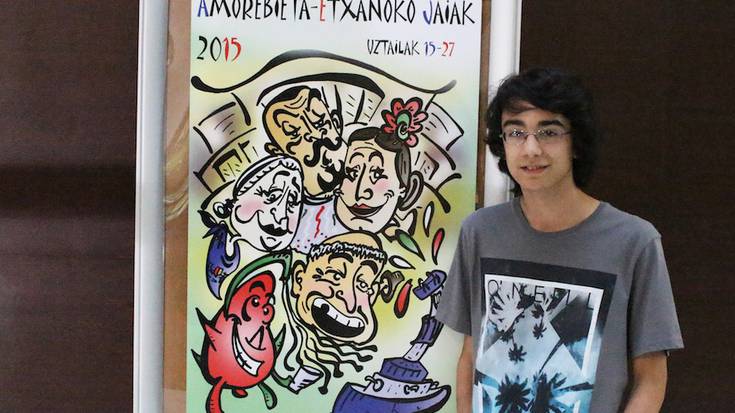 Imanol González irabazle Zornotzako jaietako kartel lehiaketan