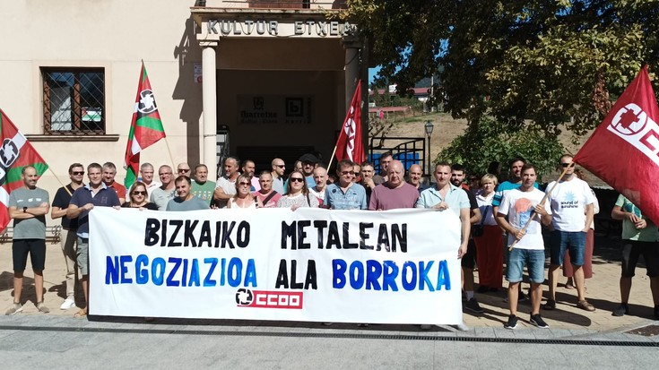 Patronala metalgintzako hitzarmena "blokeatu" guran dabilela salatu du CCOOk