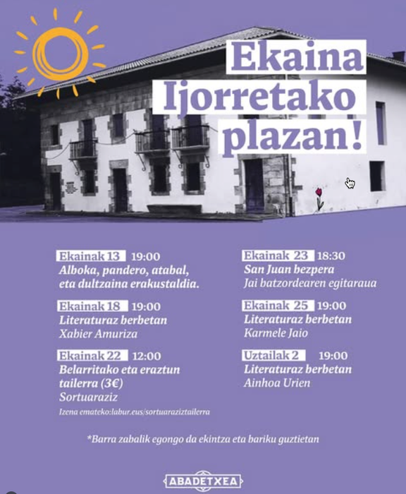 Belarritako eta eraztun tailerra