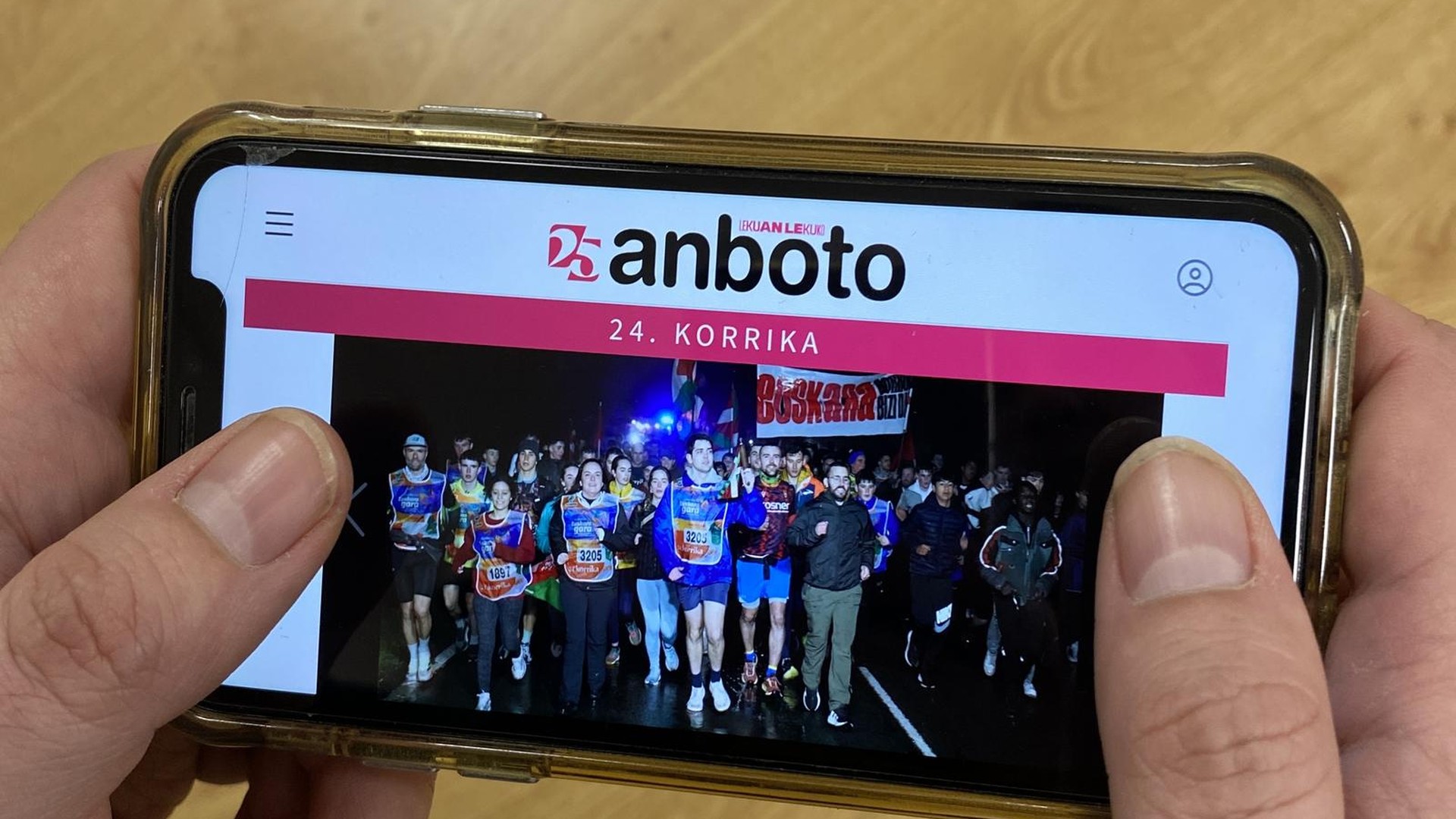 Korrikako argazkiak lortu gura dituzu? Sartu ANBOTOn eta segi jarraibideak