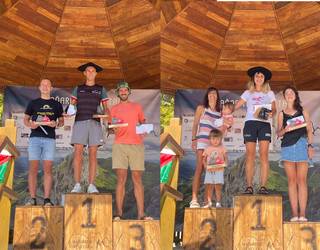 Paul Ormaetxea eta Nora Narbaiza nagusi maratoi erdian