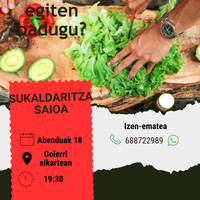 Sukaldaritza saioa, Berbalagunek antolatuta