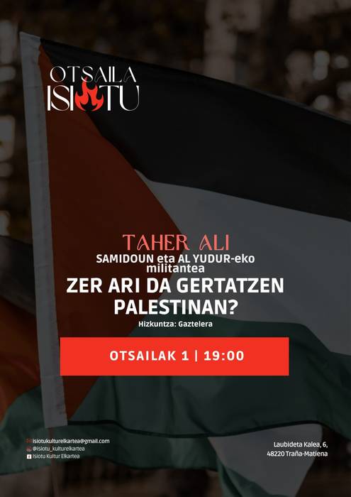 "Zer ari da gertatzen Palestinan?"