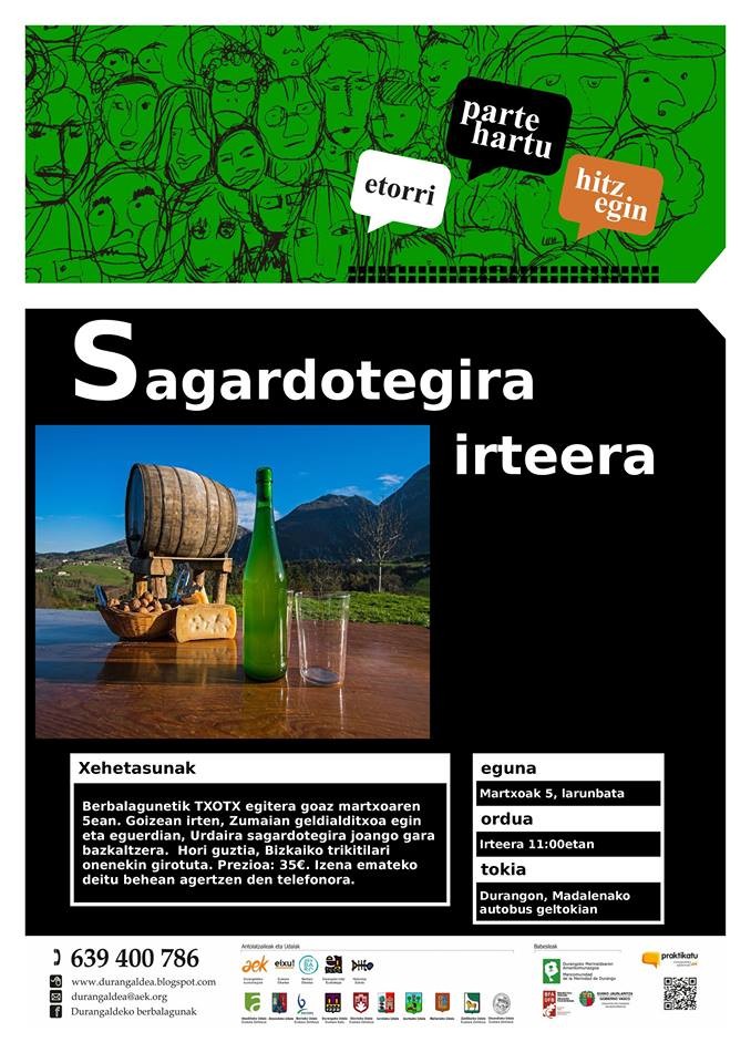 Txotx egitera goaz martxoaren 5ean, bazatoz?