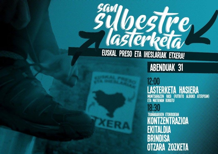 Euskal preso eta iheslarien eskubideen aldeko ekimenak Abadiñon urteari amaiera emateko