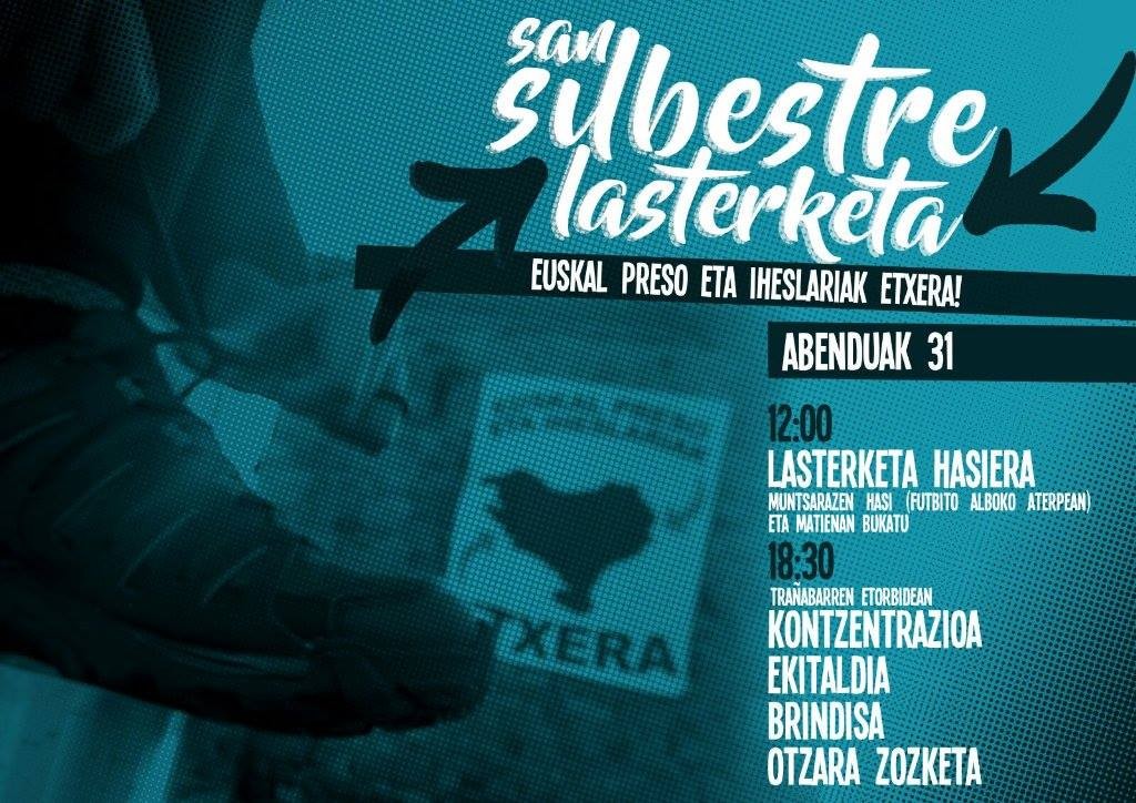 Euskal preso eta iheslarien eskubideen aldeko ekimenak Abadiñon urteari amaiera emateko