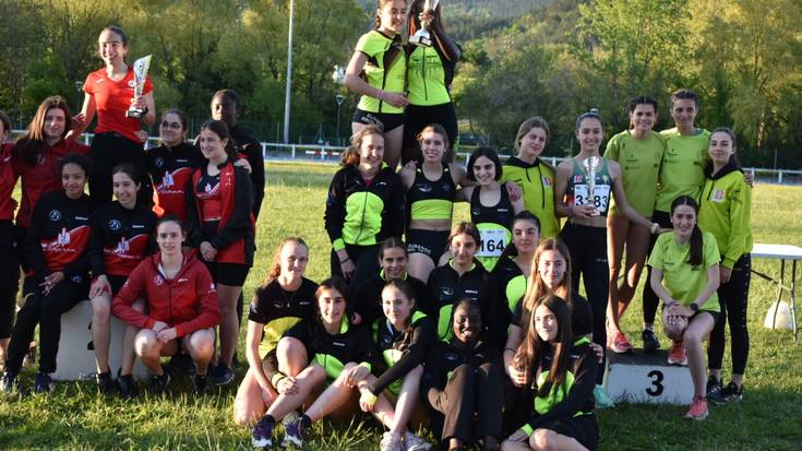 Durango Kirol Taldeko gazteak Bizkaiko txapeldun geratu dira atletismoan