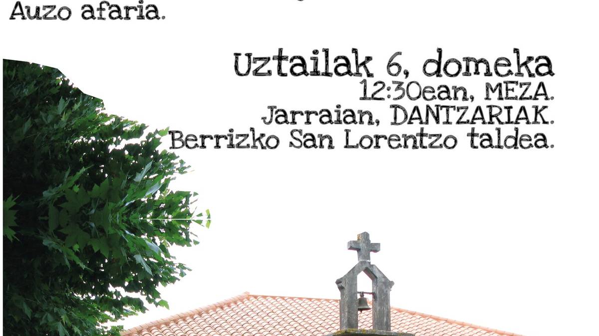 San Pedro Txiki eguna ospatuko dute Berrizen