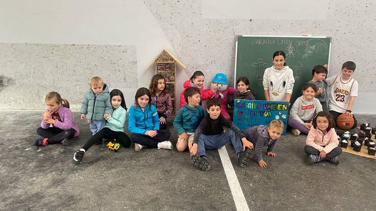 Garaiko umeek domekan inauguratuko dute euren ortua