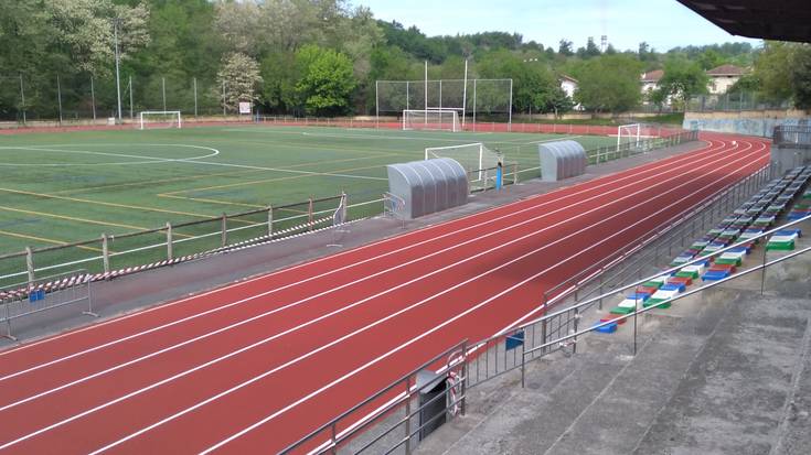 Berritze lanak amaituta, Larreako atletismo pista zabalik dago berriro