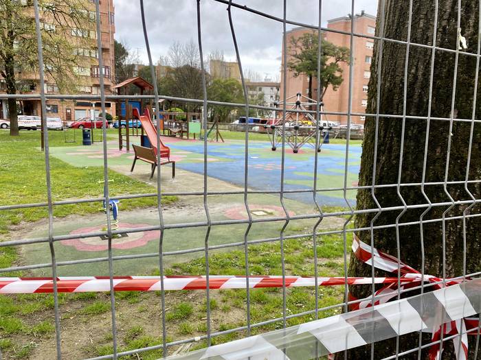 San Inazioko jolas parkea berritzeko lanak, martxan