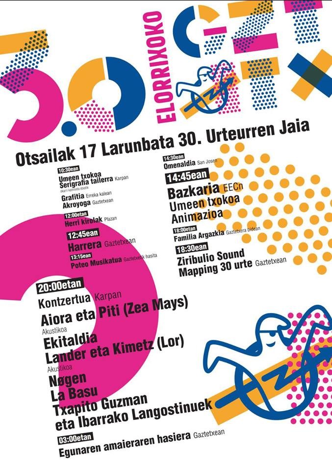 Elorrioko Gaztetxearen 30. urteurrena