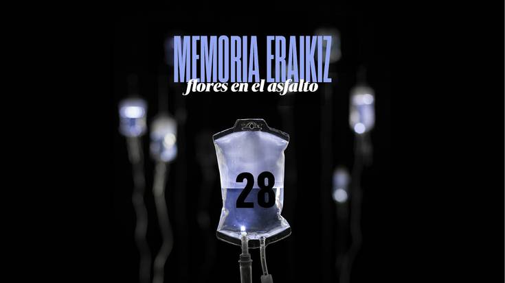 'Memoria eraikiz-Flores en el asfalto''