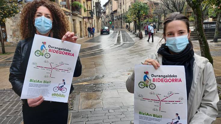 Durangalde osoa batuko duen bidegorria aldarrikatuko du EH Bilduk