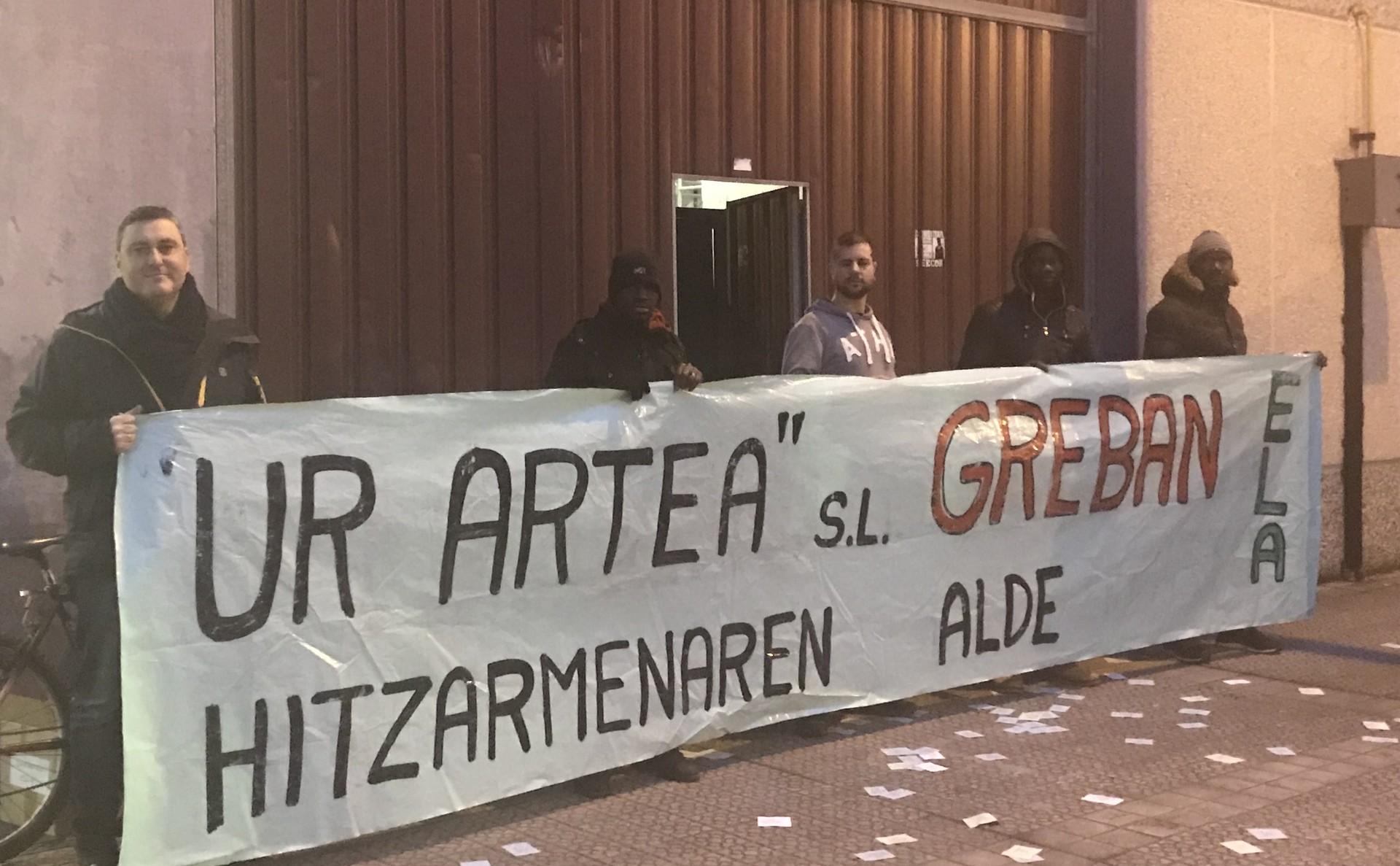 Otsailaren 12tik greba mugagabean daude UrArtea enpresako langileak