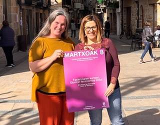 [EGITARAUA] 'Faxismoaren aurrean, feminismoa tinko!' lelopean ekitaldi sorta antolatu dute Elorrion martxoaren 8aren baitan