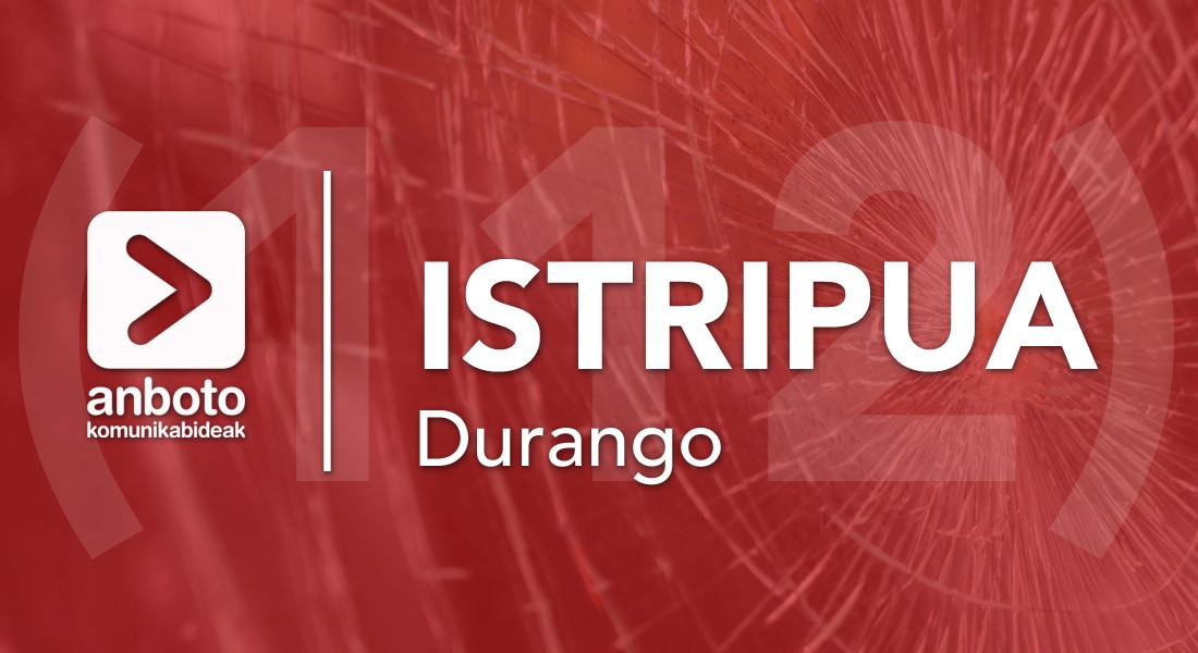 Hiru autok istripua izan dute Durangon, BI-623 errepidean, Urkiolarako noranzkoan