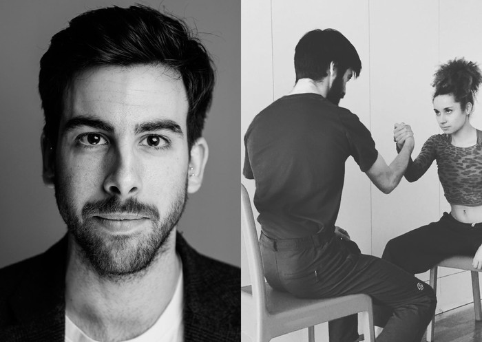 Martxel Rodriguez, Elene Carreto eta Beñat Urrutia dantzariak, Durangoko Azoka zabaltzeko eta ixteko protagonista