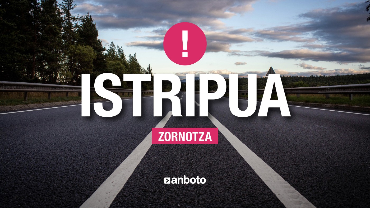 Bi istripu gertatu dira Zornotzan, N-634 errepidean, eta auto ilarak daude