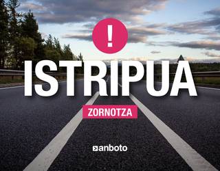 AP-8ko errei bi itxita Zornotzan, istripu bat dela eta