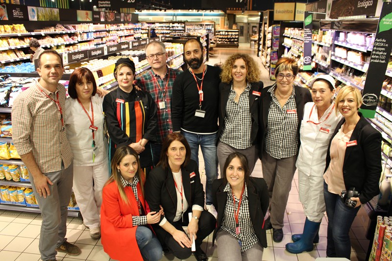 Abadiñoko Eroskik produktu ekologikoen aldeko apustua egin du 