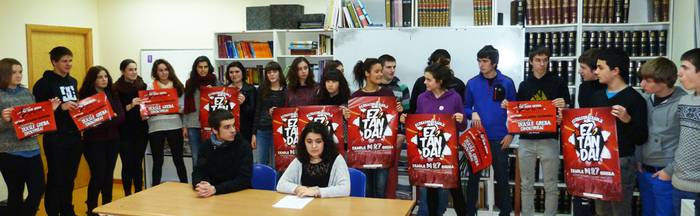 Ikasle Abertzaleek protesta deitu dute LOMCE legearen kontra