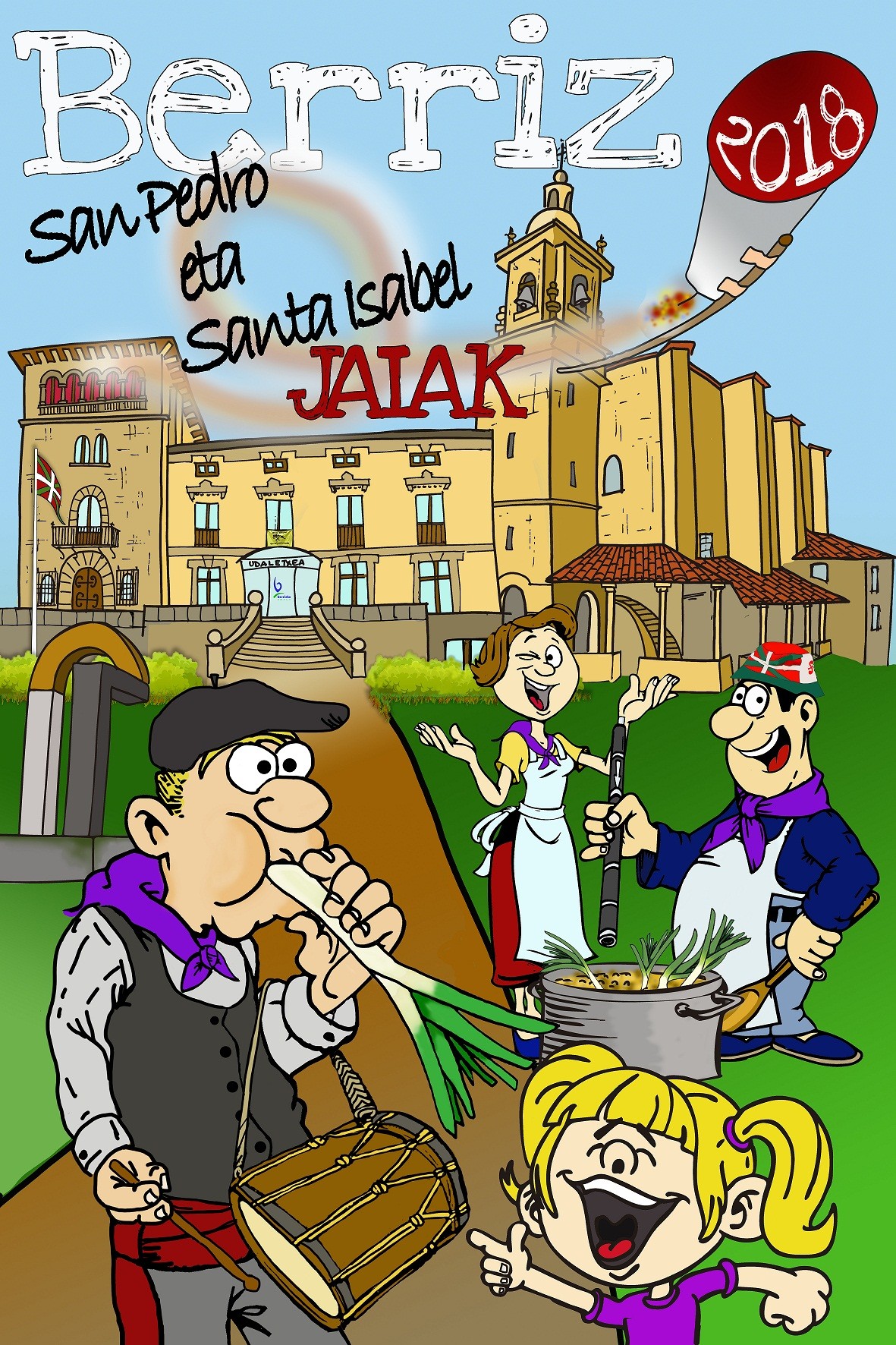Egoitz Gallastegiren kartelak iragarriko ditu Berrizko jaiak 