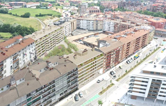 'Lorengunea', lorategi zabal batek loturiko 70 etxebizitza berri Iurretan