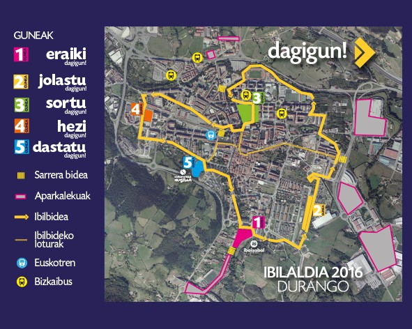 Sei kilometroko ibilbide urbanoa prestatu du Ibilaldiak