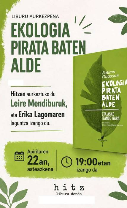 'Ekologia pirata. baten alde'