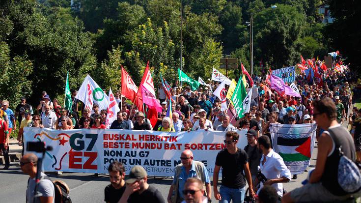 Aske utzi dute G7aren kontrako mobilizazioetan atxilotu zuten gazte abadiñarra