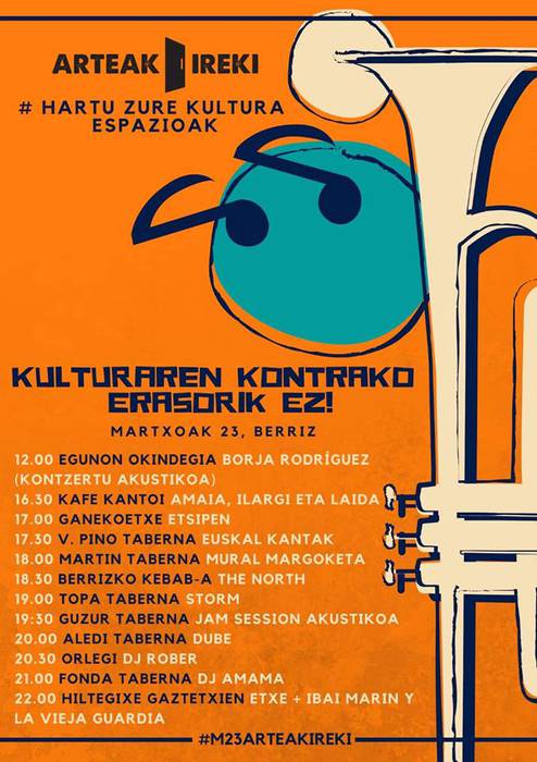 Kulturaren kontrako erasorik ez!