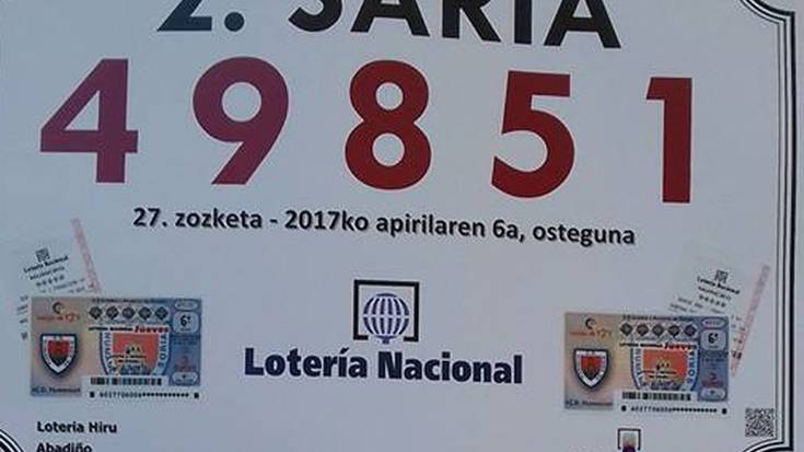 Atzoko loteriak 60.030 euroko saria utzi zuen Traña-Matienan