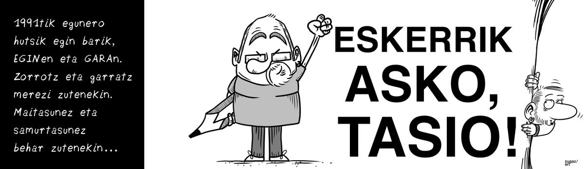 Unai Iturriaga izango da aurrerantzean Garako bineta egilea, Tasioren erreleboa hartuta