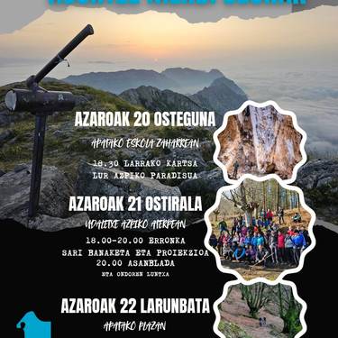 Asuntze Mendi Erronkaren sari banaketa eta proiekzioa