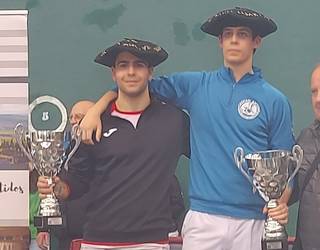 Faben Ituartek Lesakako Arkupe eskuz binakako pilota txapelketa irabazi du Goibururekin batera