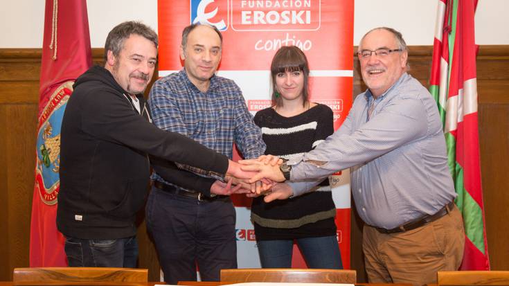 Elorrioko Udalak, Eroskik eta Kainaberak hitzarmena sinatu dute beharra duten familiei laguntzeko