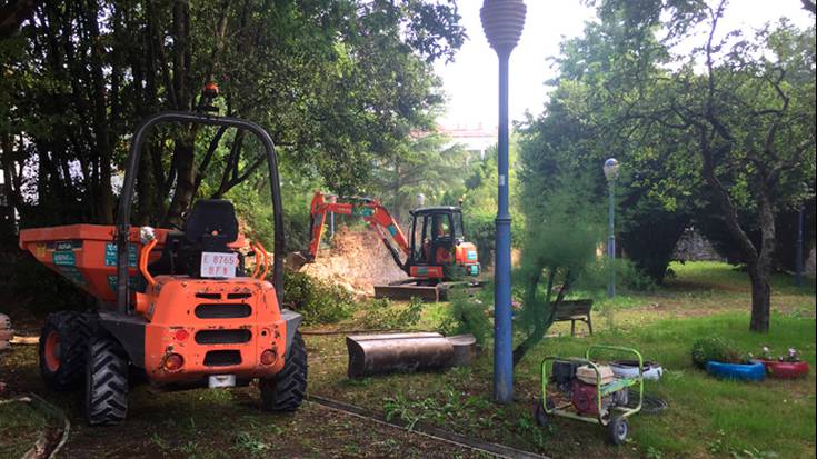 Durangoko Benita Uribarrena parkea berrizten hasi dira