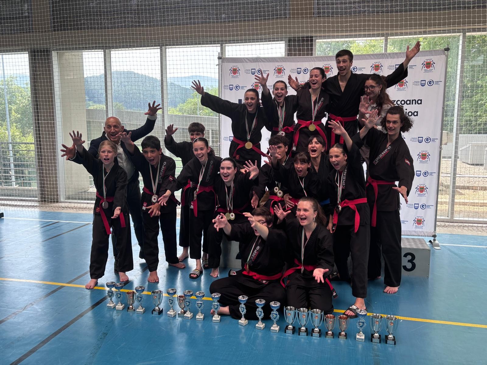 Ninjutsu Wadokan klubak 39 domina lortu ditu Gipuzkoako eta Euskadiko Kenpo txapelketetan