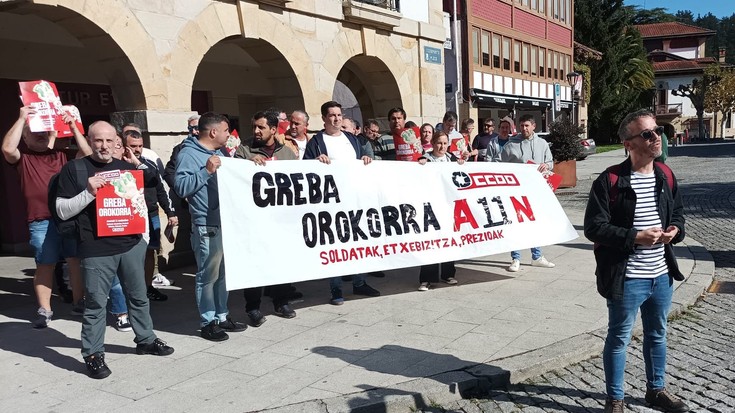 Azaroaren 11ko greba orokorra antolatzeko asanblada egin du CCOOk Abadiñon