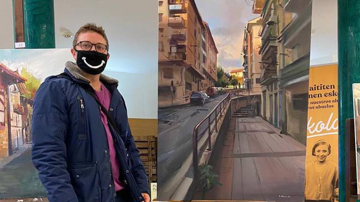 [ARGAZKI GALERIA]: Eduardo Alsasuak irabazi du Berrizko XXI kaleko pintura lehiaketa