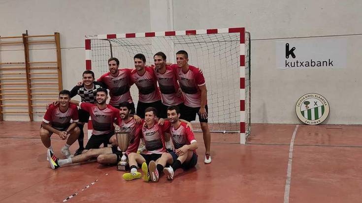Elorrioko MRT futsal taldeak irabazi du Zaldibarko areto futbol maratoia