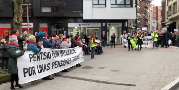 Iurretako eta Durangoko pentsiodunek manifestazioa egingo dute astelehenean