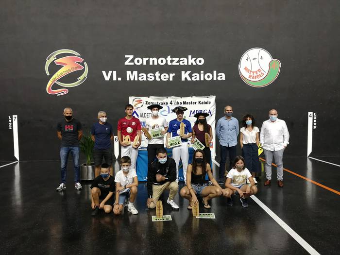 Gutierrezek, Salsamendik eta Irribarriak irabazi dituzte Master Kaiolako txapelak
