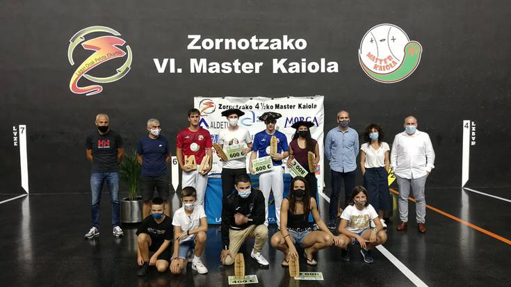 Gutierrezek, Salsamendik eta Irribarriak irabazi dituzte Master Kaiolako txapelak