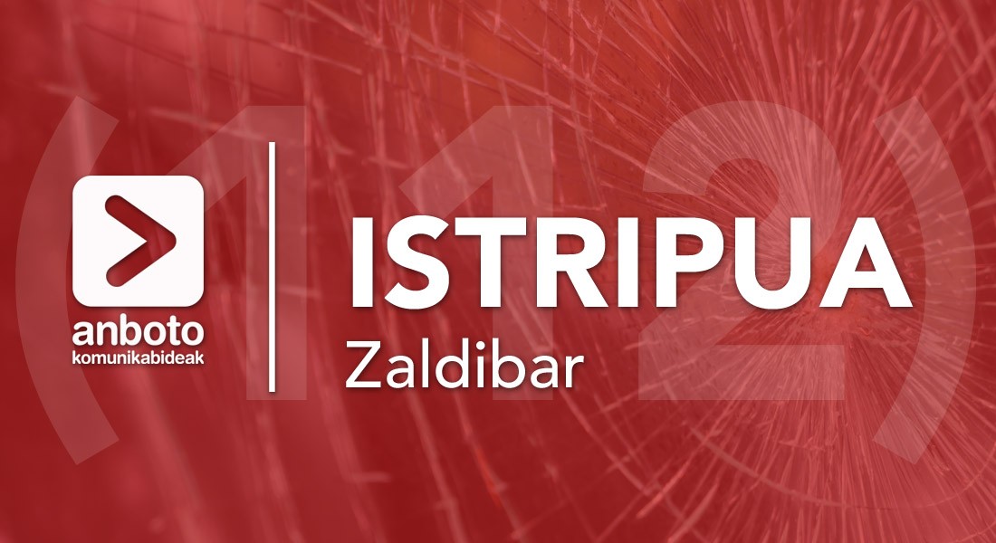 Zaldibarren ibilgailu biren arteko istripua gertatu da eta emakume bat zauritu da
