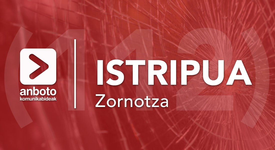 Zornotzan auto istripu bat gertatu da zauritu batekin
