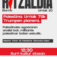 'Palestina: urriak 7tik Trumpen planera'